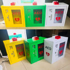 Metal AED Defibrilatör Saklama Dolapları Beyaz / Yeşil / Sarı İsteğe Bağlı