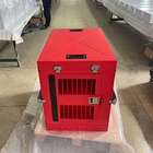 Kırmızı 40 &quot;Alüminyum Köpek Kafesleri Katlanabilir Seyahat Köpek Kulübesi Sandık Katlanır Köpek Kutusu