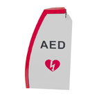 Aydınlatma için Evrensel Kırmızı Kavisli Alarmlı Duvara Monte AED Kabini