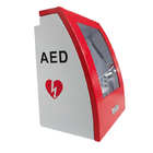 Aydınlatma için Evrensel Kırmızı Kavisli Alarmlı Duvara Monte AED Kabini