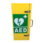 Isıtma Sistemi ile Sarı Açık Duvara Monte Alarm AED Kabine