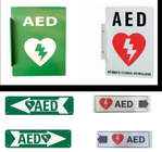 Yazdırılabilir Duvara Monte AED Duvar İşareti TUV CE Beyaz Yeşil