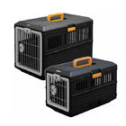 Katlanabilir Plastik Pet Seyahat Uçuş Taşıyıcı Taşınabilir Pet Sandık Seyahat Köpek Kafes Kutusu