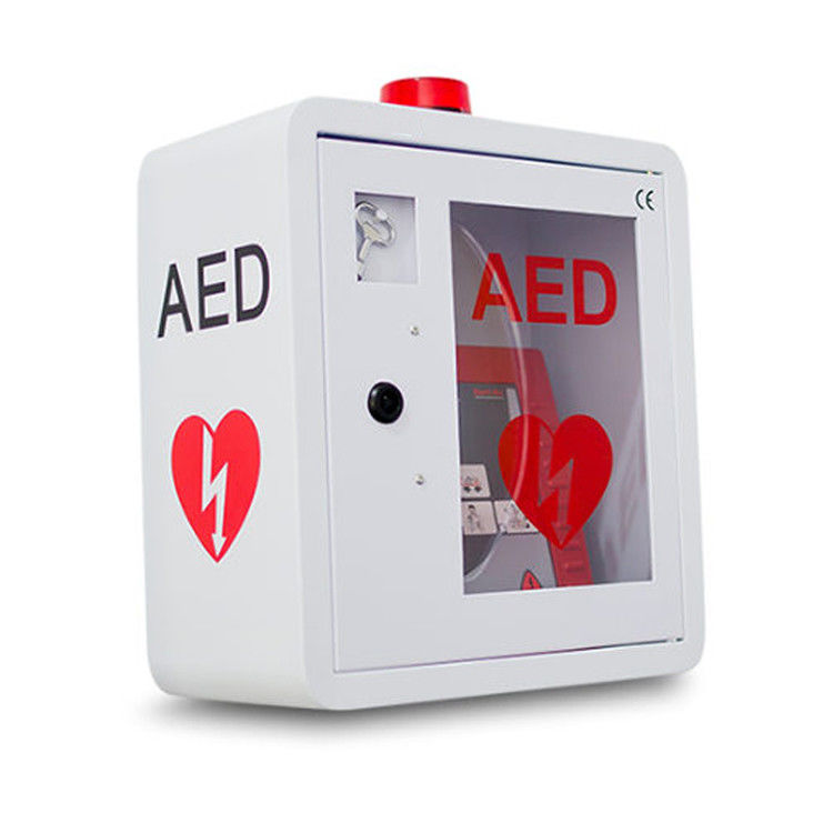 Strobe Işık CE Onayı ile Yuvarlak Köşe AED Defibrilatör Kabinleri