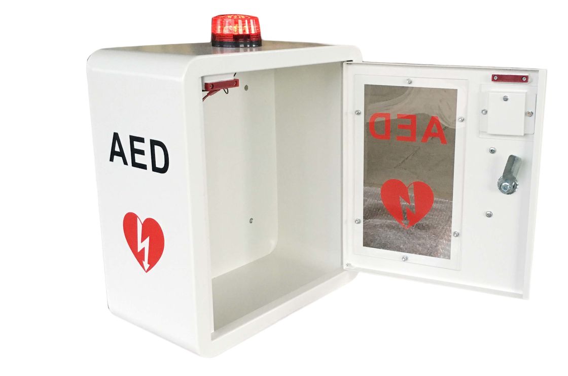 Kavisli Köşe AED Defibrilatör Duvara Monte Kutusu İç İçin Yüksek Güvenlik