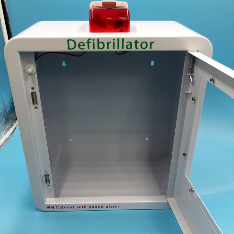 Sesli Alarm Yuvarlak Köşe AED Defibrilatör Duvara Monte Kutusu