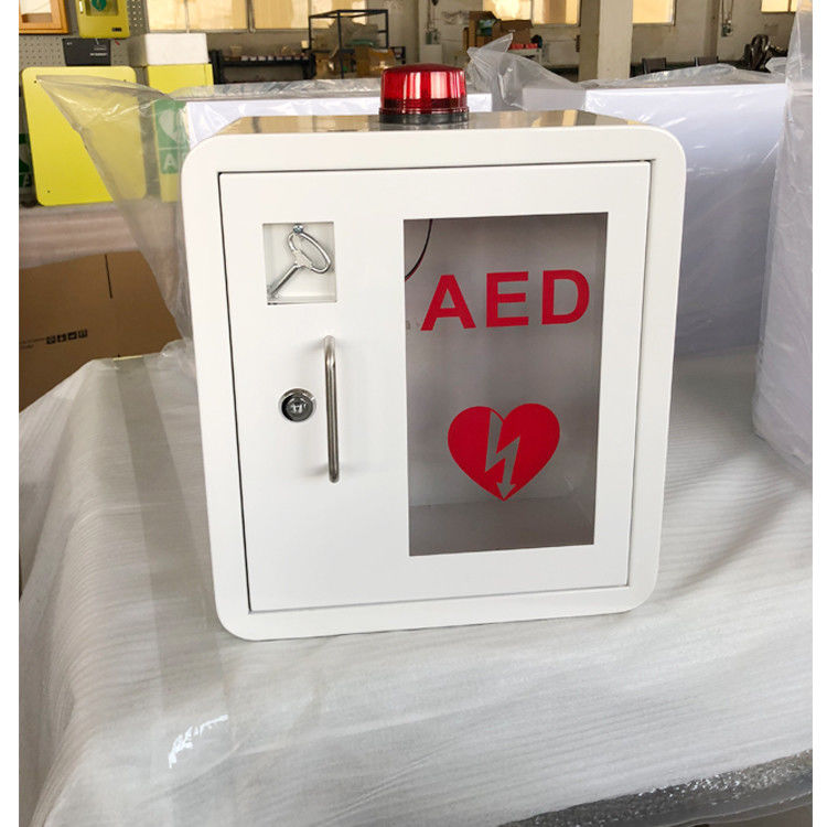 Kavisli Köşe ile Dayanıklı Çelik AED Defibrilatör Kabinleri İç Mekan Kullanımı