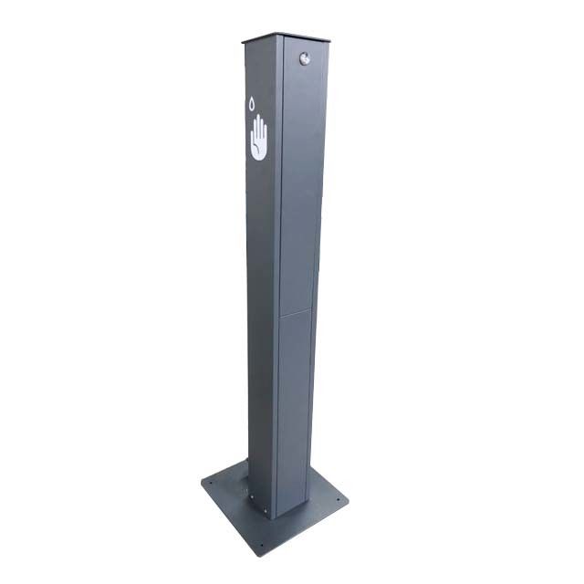 Evrensel 1000 ml Ayak Pedalı Kumandalı Dezenfektan Standı Doldurulabilir Damlama Tepsisi Ile 1 litre El Dezenfektanı Metal Standı