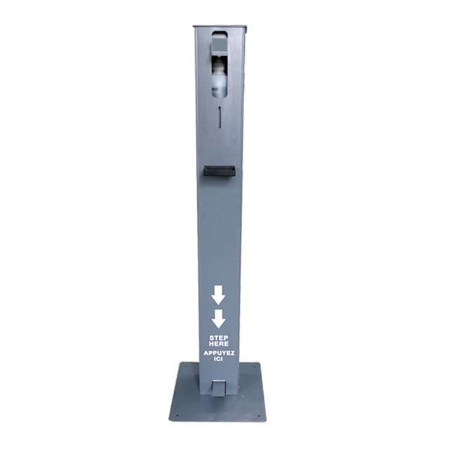 Evrensel 1000 ml Ayak Pedalı Kumandalı Dezenfektan Standı Doldurulabilir Damlama Tepsisi Ile 1 litre El Dezenfektanı Metal Standı